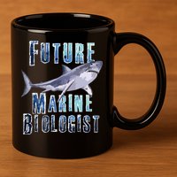 Shark Marine Biology Future Biologist Science Premium 11oz C Handle Ceramic Mug