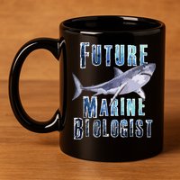 Shark Marine Biology Future Biologist Science Premium 11oz C Handle Ceramic Mug