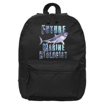 Shark Marine Biology Future Biologist Science Premium 16 in Basic Backpack