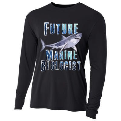 Shark Marine Biology Future Biologist Science Premium Cooling Performance Long Sleeve Crew