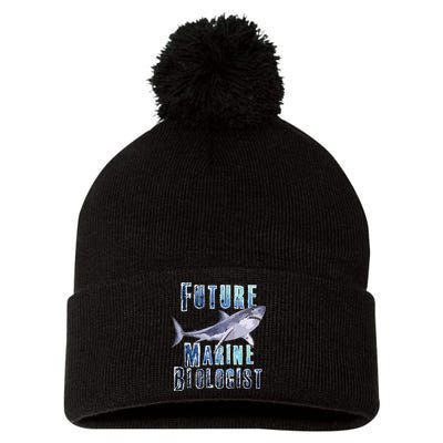 Shark Marine Biology Future Biologist Science Premium Pom Pom 12in Knit Beanie