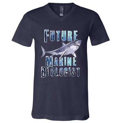 Shark Marine Biology Future Biologist Science Premium V-Neck T-Shirt