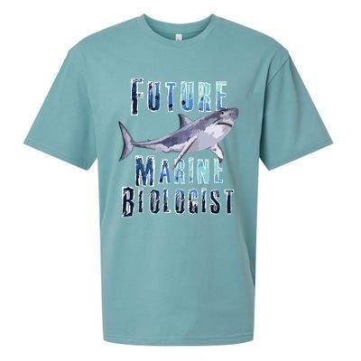 Shark Marine Biology Future Biologist Science Premium Sueded Cloud Jersey T-Shirt