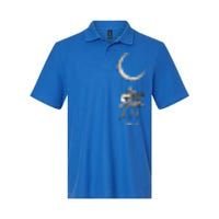 Skeleton Moon Band Rock And Roll Concert Graphic Softstyle Adult Sport Polo