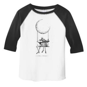 Skeleton Moon Band Rock And Roll Concert Graphic Toddler Fine Jersey T-Shirt