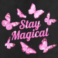 Stay Magical Butterfly Cute Gift 7 Panel Mesh Trucker Snapback Hat