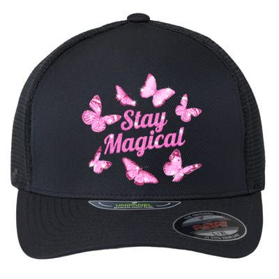 Stay Magical Butterfly Cute Gift Flexfit Unipanel Trucker Cap