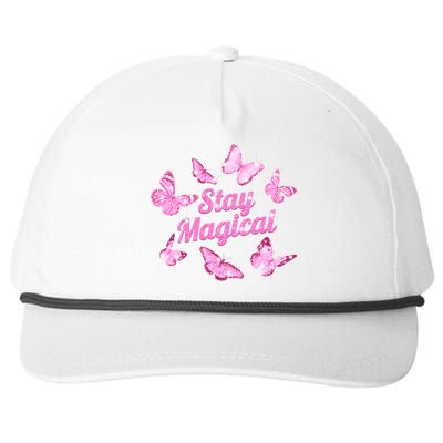 Stay Magical Butterfly Cute Gift Snapback Five-Panel Rope Hat