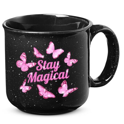 Stay Magical Butterfly Cute Gift 15oz Campfire Ceramic Mug