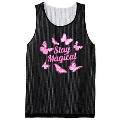 Stay Magical Butterfly Cute Gift Mesh Reversible Basketball Jersey Tank