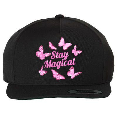 Stay Magical Butterfly Cute Gift Wool Snapback Cap