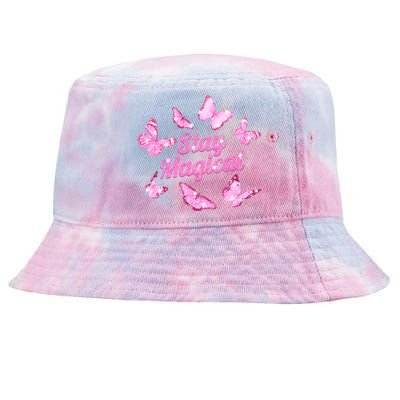 Stay Magical Butterfly Cute Gift Tie-Dyed Bucket Hat