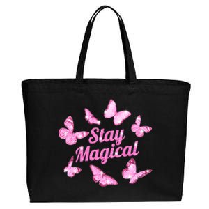 Stay Magical Butterfly Cute Gift Cotton Canvas Jumbo Tote