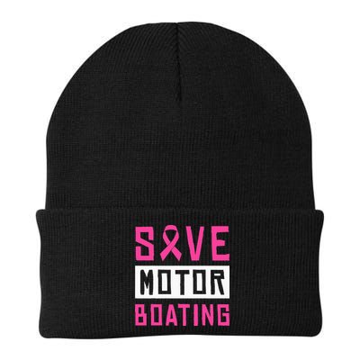 Save Motor Boating Fighting Breast Cancer Beanie