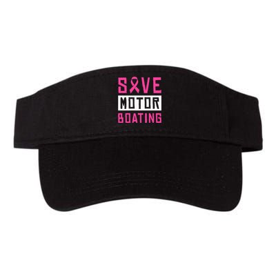 Save Motor Boating Fighting Breast Cancer Valucap Bio-Washed Visor