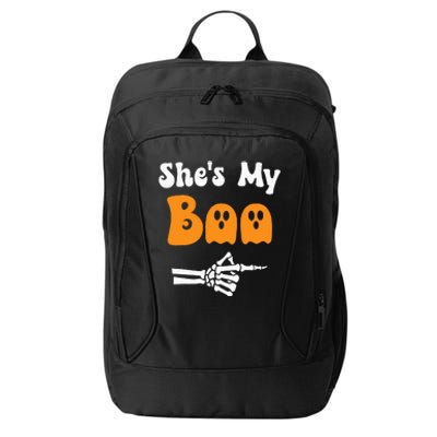 SheS My Boo Matching Halloween Pajama City Backpack