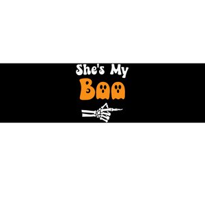 SheS My Boo Matching Halloween Pajama Bumper Sticker