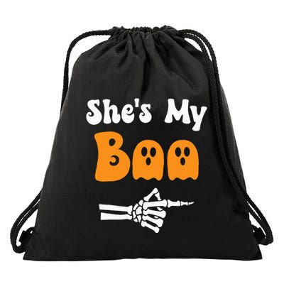 SheS My Boo Matching Halloween Pajama Drawstring Bag