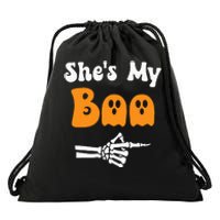 SheS My Boo Matching Halloween Pajama Drawstring Bag