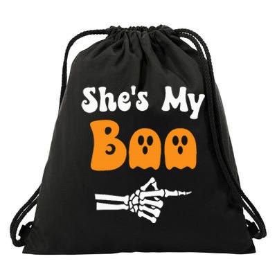 SheS My Boo Matching Halloween Pajama Drawstring Bag