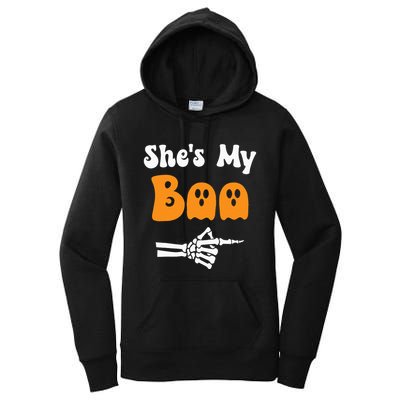 SheS My Boo Matching Halloween Pajama Women's Pullover Hoodie