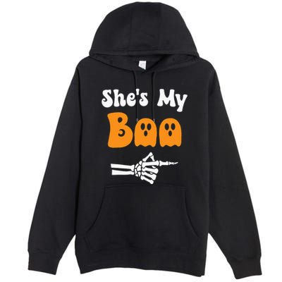 SheS My Boo Matching Halloween Pajama Premium Pullover Hoodie