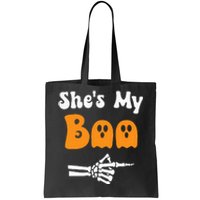 SheS My Boo Matching Halloween Pajama Tote Bag