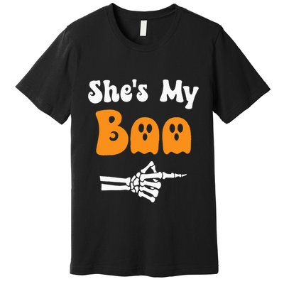 SheS My Boo Matching Halloween Pajama Premium T-Shirt
