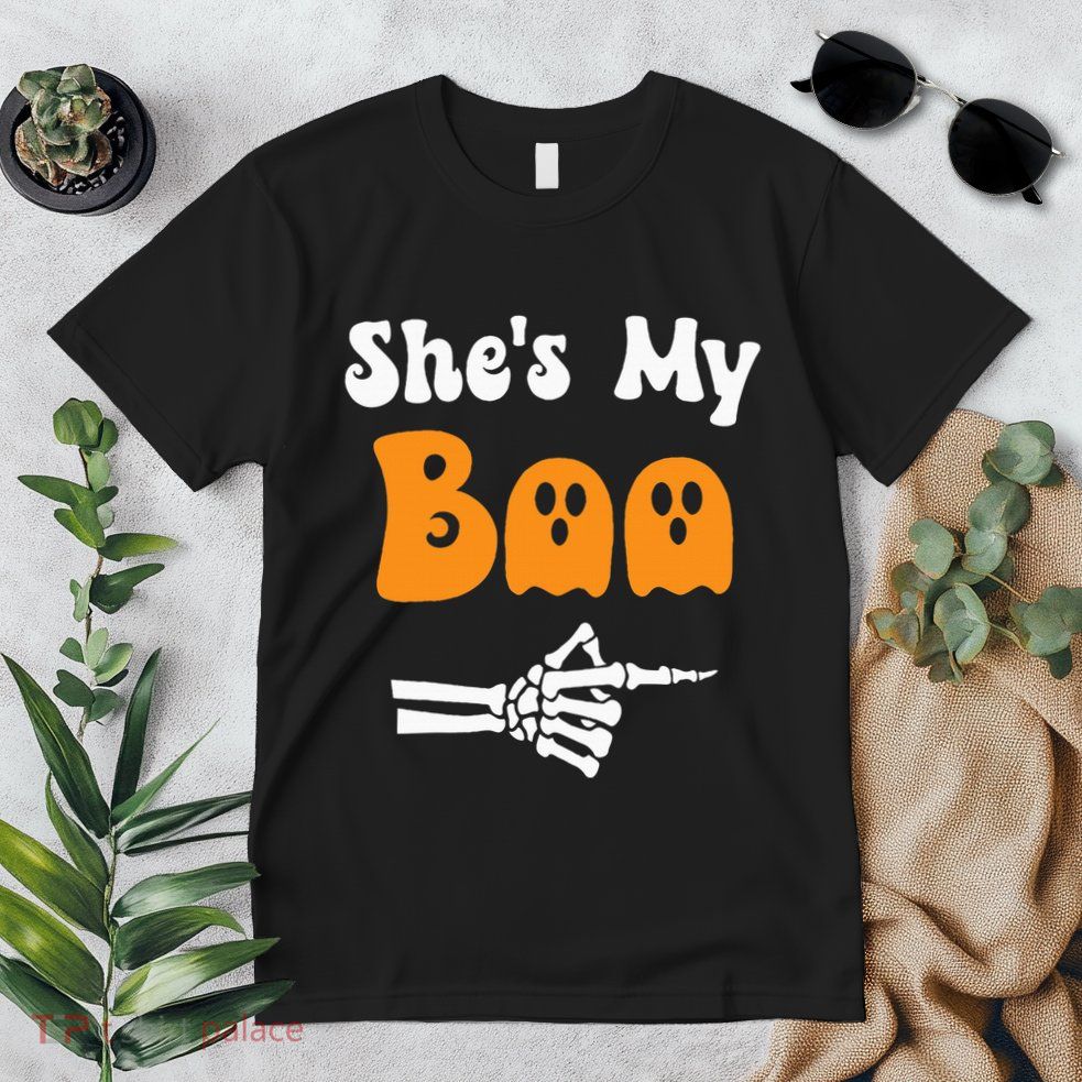 SheS My Boo Matching Halloween Pajama Premium T-Shirt