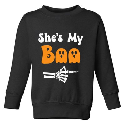SheS My Boo Matching Halloween Pajama Toddler Sweatshirt