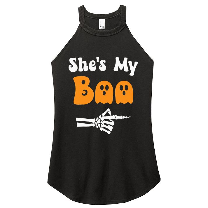 SheS My Boo Matching Halloween Pajama Women's Perfect Tri Rocker Tank