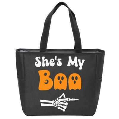 SheS My Boo Matching Halloween Pajama Zip Tote Bag