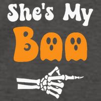 SheS My Boo Matching Halloween Pajama Vector Backpack