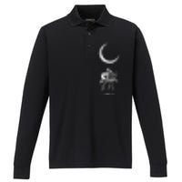 Skeleton Moon Band Rock And Roll Concert Performance Long Sleeve Polo