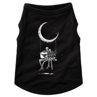 Skeleton Moon Band Rock And Roll Halloween Lazy Costume Doggie Tank