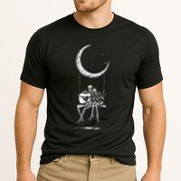 Skeleton Moon Band Rock And Roll Halloween Lazy Costume Performance Shirt