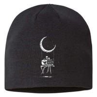Skeleton Moon Band Rock And Roll Halloween Lazy Costume Sustainable Beanie