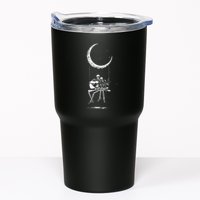 Skeleton Moon Band Rock And Roll Halloween Lazy Costume Tumbler