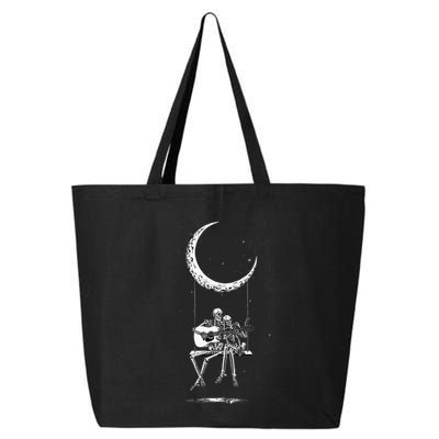 Skeleton Moon Band Rock And Roll Halloween Lazy Costume 25L Jumbo Tote