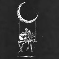 Skeleton Moon Band Rock And Roll Halloween Lazy Costume Trucker Hat
