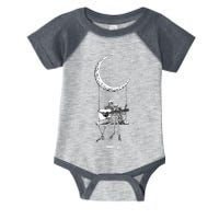 Skeleton Moon Band Rock And Roll Halloween Lazy Costume Infant Baby Jersey Bodysuit
