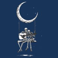 Skeleton Moon Band Rock And Roll Halloween Lazy Costume Infant Baby Jersey Bodysuit