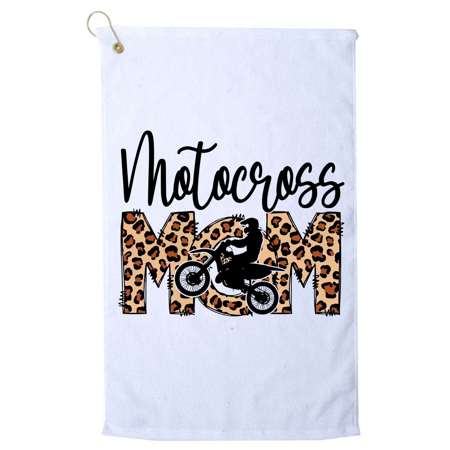Sports Mom Motocross Golf Towel