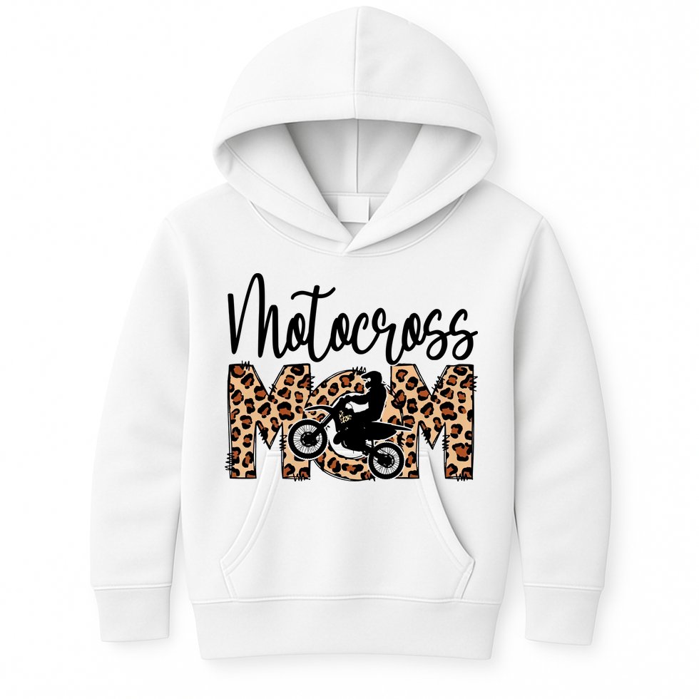 Sports Mom Motocross Kids Hoodie