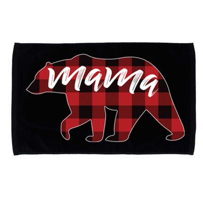 S Mama Bear Gift Buffalo Plaid Mama Bear Meaningful Gift Microfiber Hand Towel