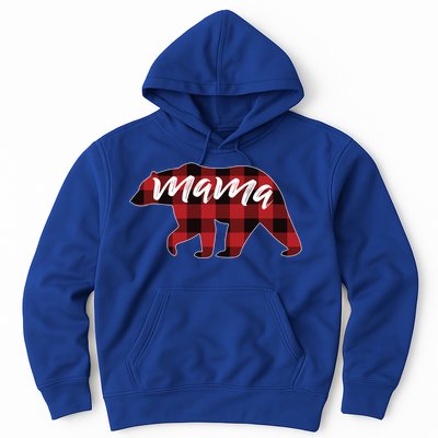 S Mama Bear Gift Buffalo Plaid Mama Bear Meaningful Gift Hoodie