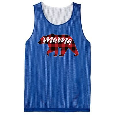 S Mama Bear Gift Buffalo Plaid Mama Bear Meaningful Gift Mesh Reversible Basketball Jersey Tank