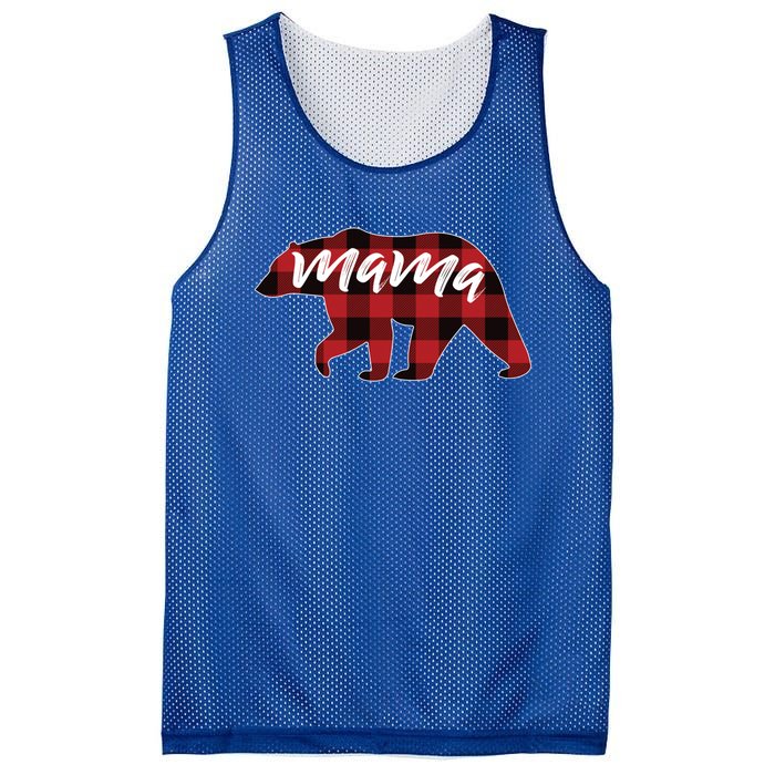 S Mama Bear Gift Buffalo Plaid Mama Bear Meaningful Gift Mesh Reversible Basketball Jersey Tank