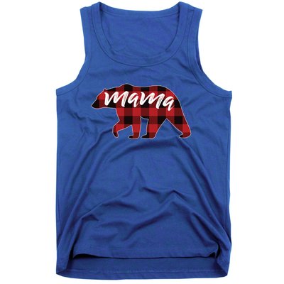 S Mama Bear Gift Buffalo Plaid Mama Bear Meaningful Gift Tank Top