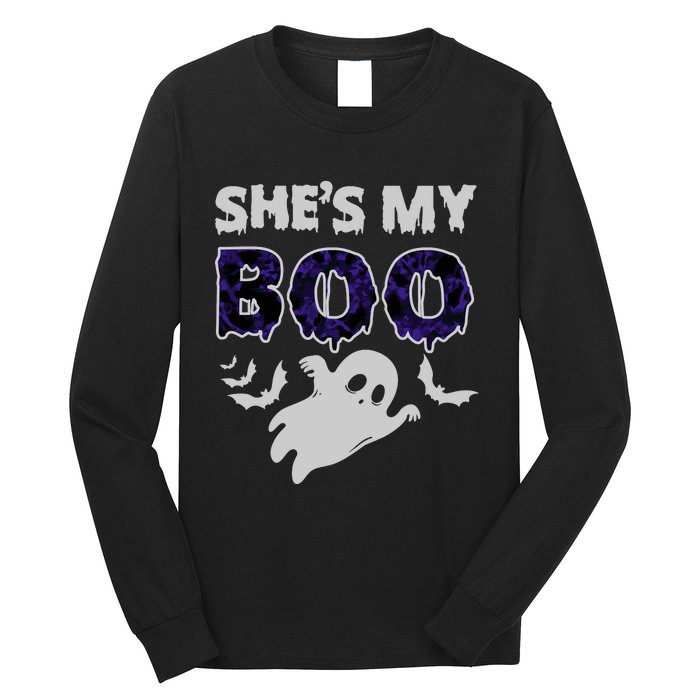 Shes My Boo Halloween Long Sleeve Shirt